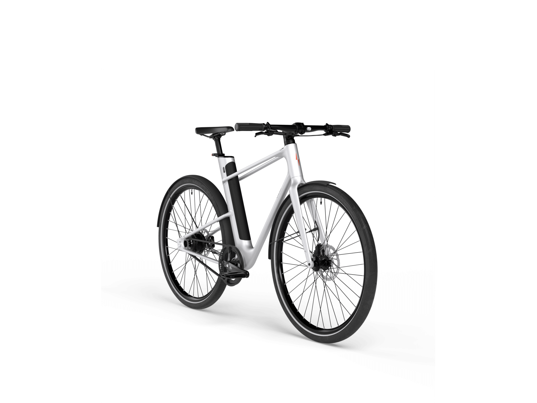 Vélo électrique Eclair vu de 3/4 avant dans un studio photo